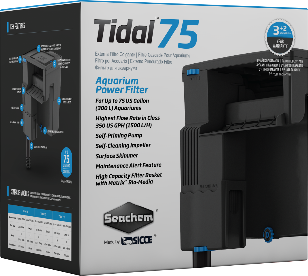 Seachem Tidal 75 Hangon Filter 285L