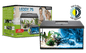 Aquael Leddy Day & Night 75 Black Aquarium Set