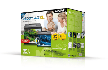 Aquael Leddy Day & Night 40XL Black Aquarium