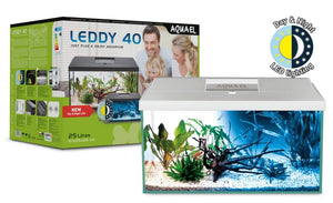 Aquael Leddy Day & Night 40 White Aquarium Set