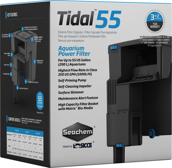 Seachem Tidal 55 Hangon Filter 208L