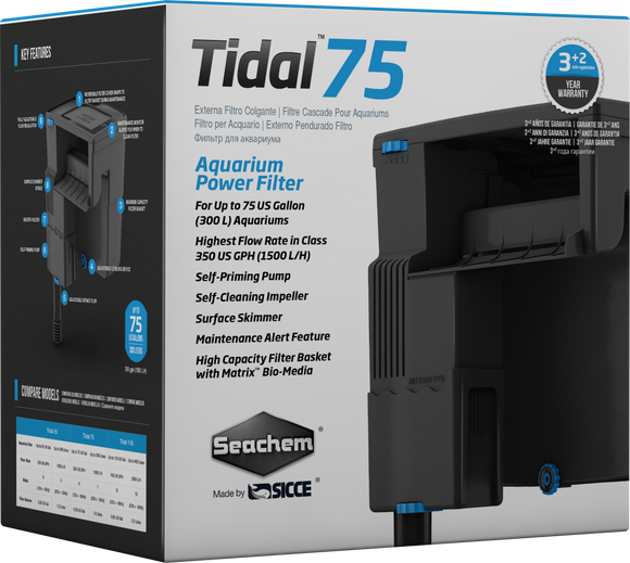 Seachem Tidal 75 Hangon Filter 285L