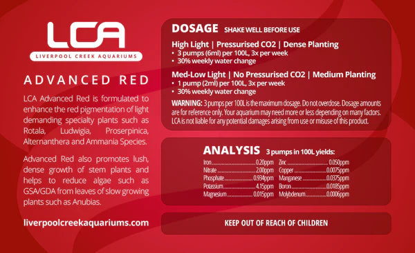 LCA Advanced Red 250ml