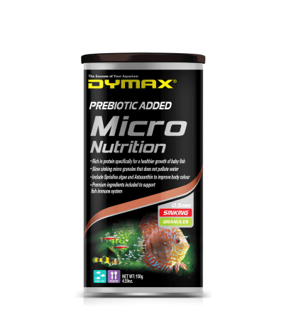 DYMAX MICRO NUTRITION 130G SINKING GRANULES