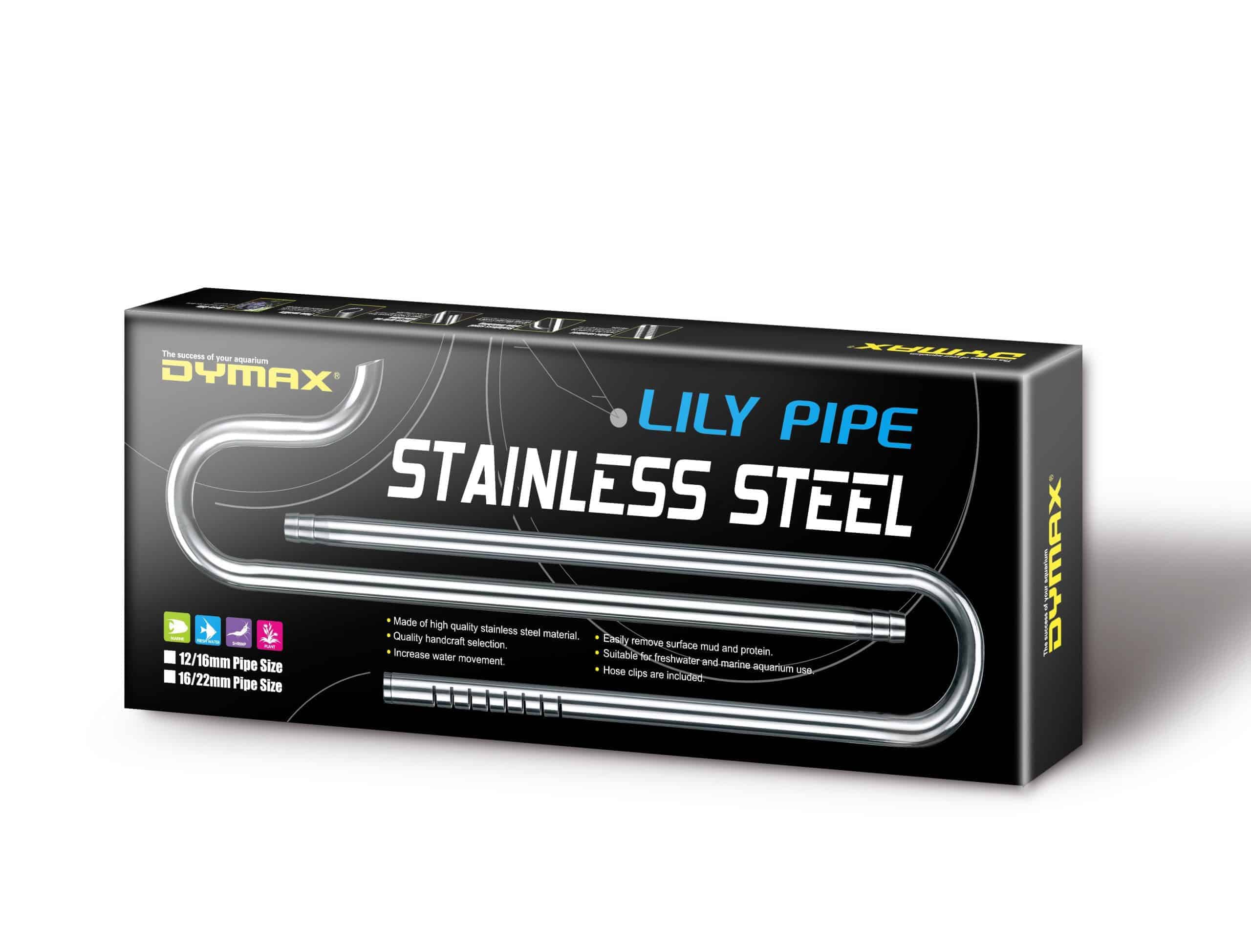 DYMAX STAINLESS STEEL LILY PIPE SET DIA.12/16MM