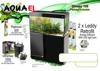 AQUAEL GLOSSY 100 BLACK PACKAGE.
