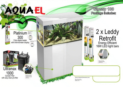 AQUAEL GLOSSY 100 WHITE PACKAGE.