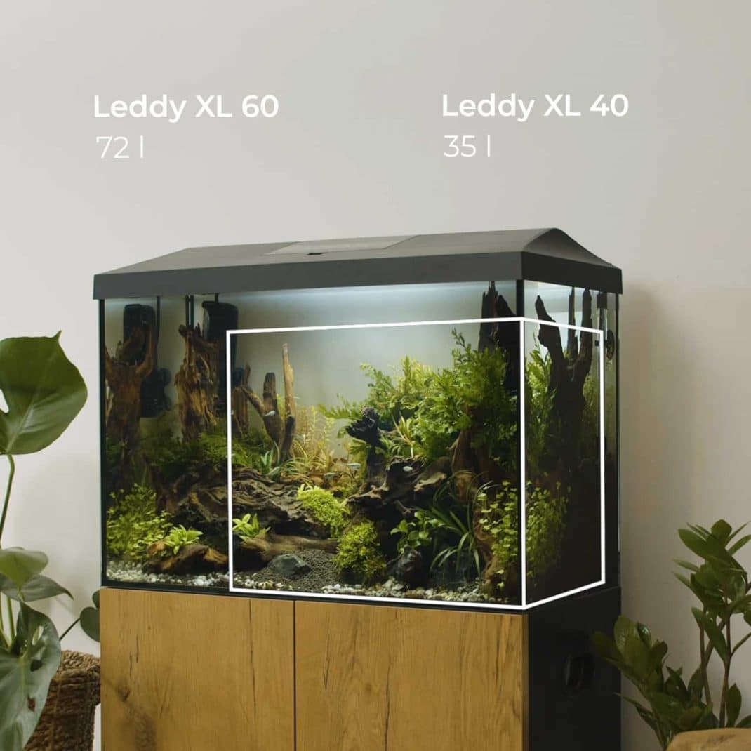 AQUAEL Leddy Day & Night 40XL Black Aquarium PICKUP ONLY