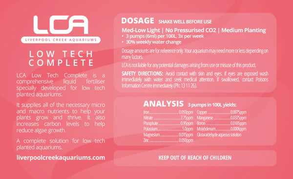 LCA Low Tech Complete 500ml