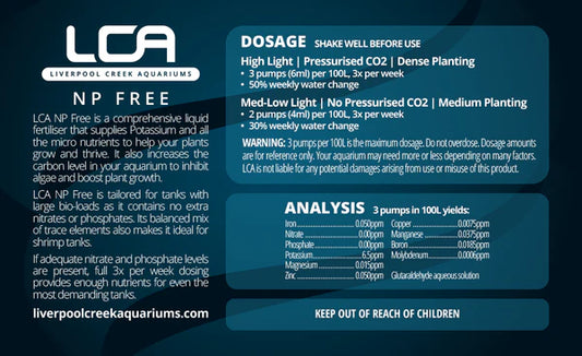 LCA NP Free (Nitrate and Phosphate Free) 500ml