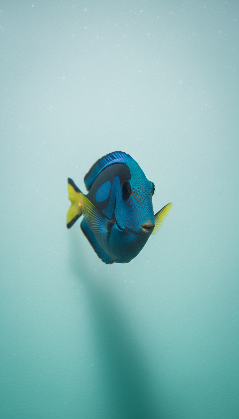 Blue Tang Vibrant Reef Fish