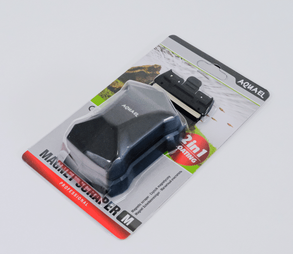 AQUAEL Magnet Glass Cleaner & Scraper 2-in-1 M