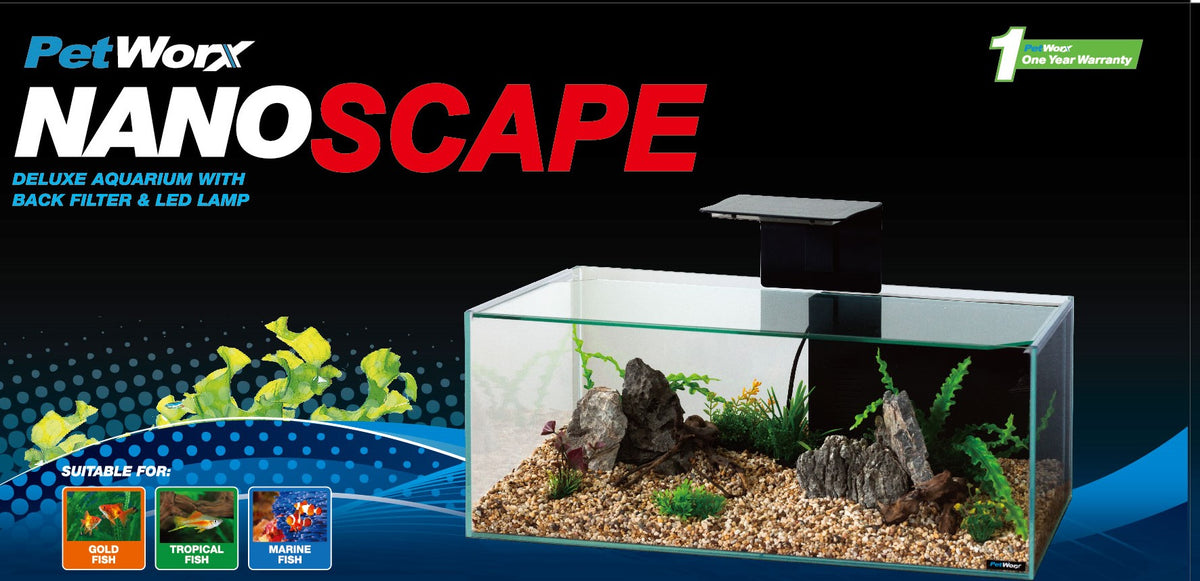 Pet Worx Nano Scape Aquarium 45Lt